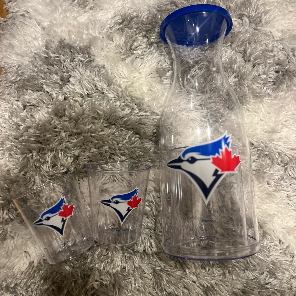 Blue Jays Carafe and Cups Set